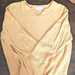 CJ Banks Soft Cream V-Neck Sweater